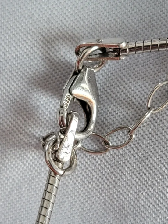 925 Omega Chain Necklace - Picture 4 of 6